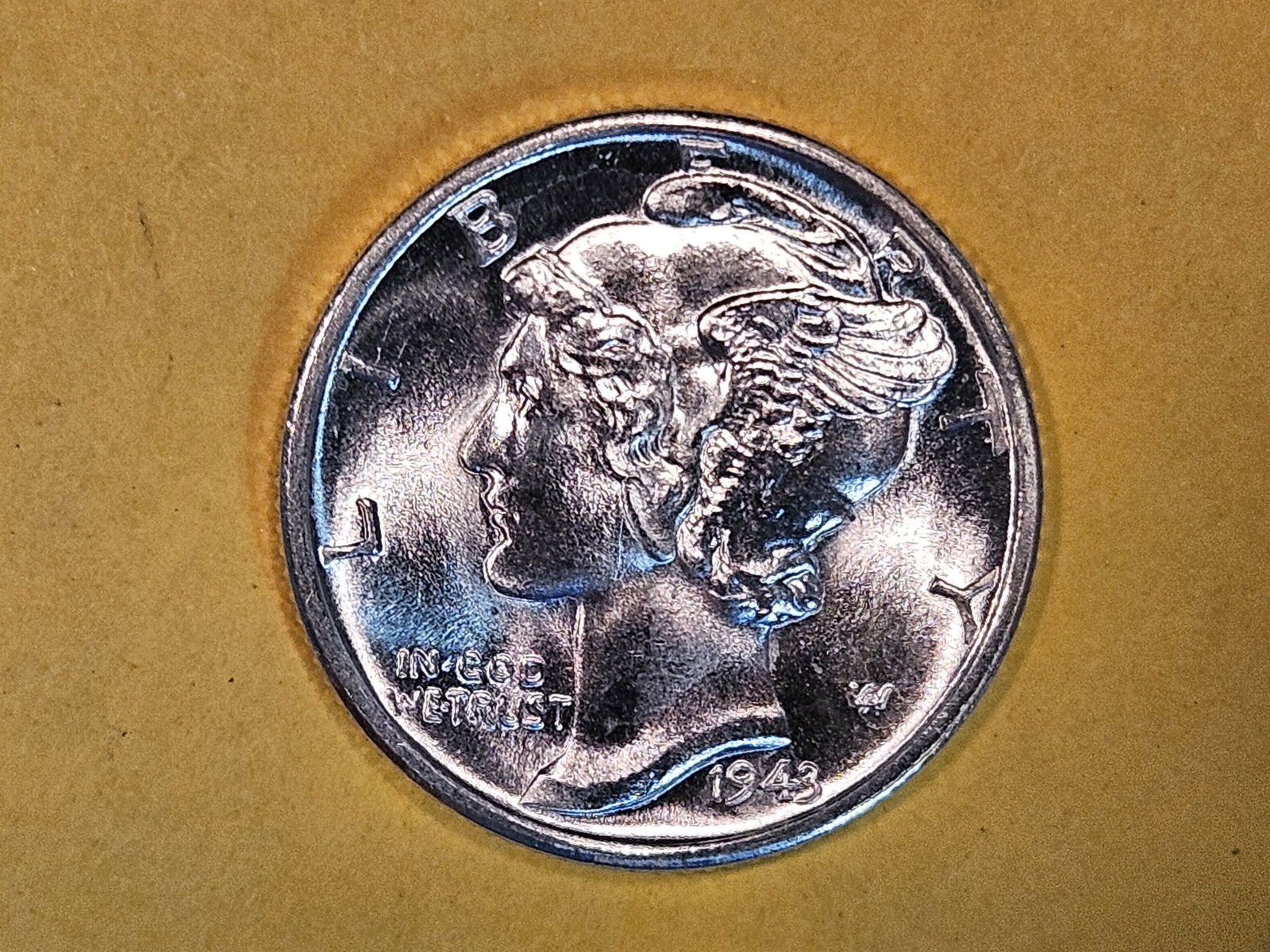 GEM Brilliant Uncirculated plus 1943-D Mercury Dime FSB (1 of 7)