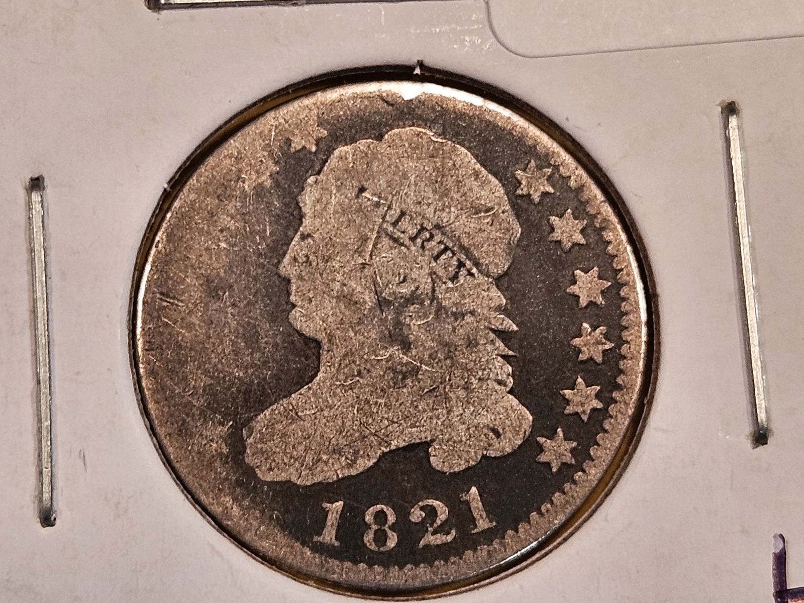 1821 Capped Bust Dime (1 of 3)
