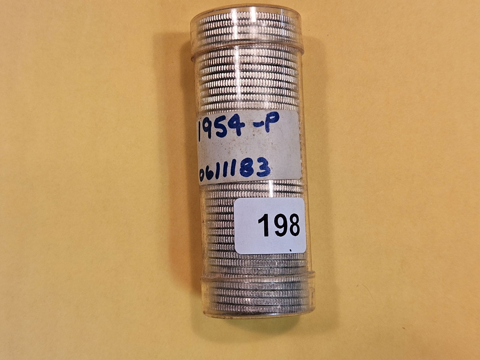 Full Roll Brilliant uncirculated 1954 silver Washington Quarter Roll (1 of 3)