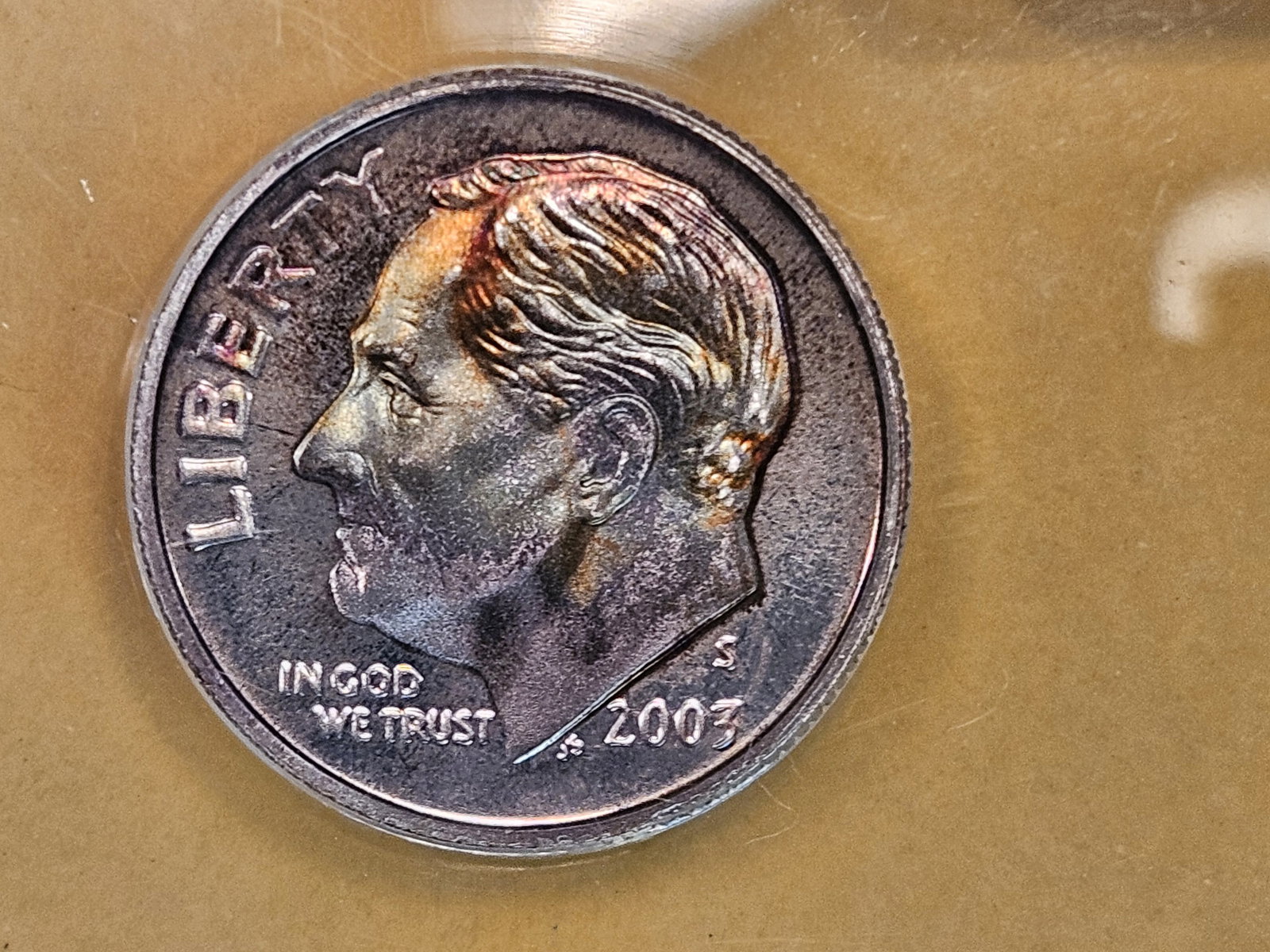 ANACS 2003-S Silver Roosevelt Dime in Proof 69 Deep Cameo (1 of 4)