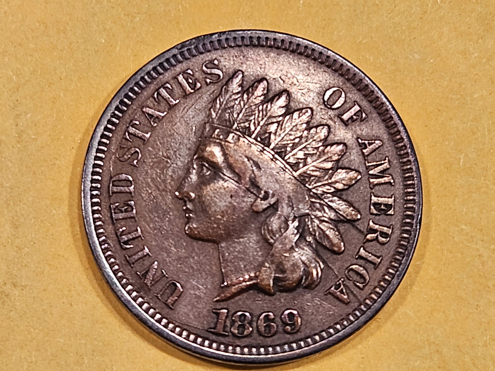** Semi-Key 1869 Indian Cent (1 of 6)