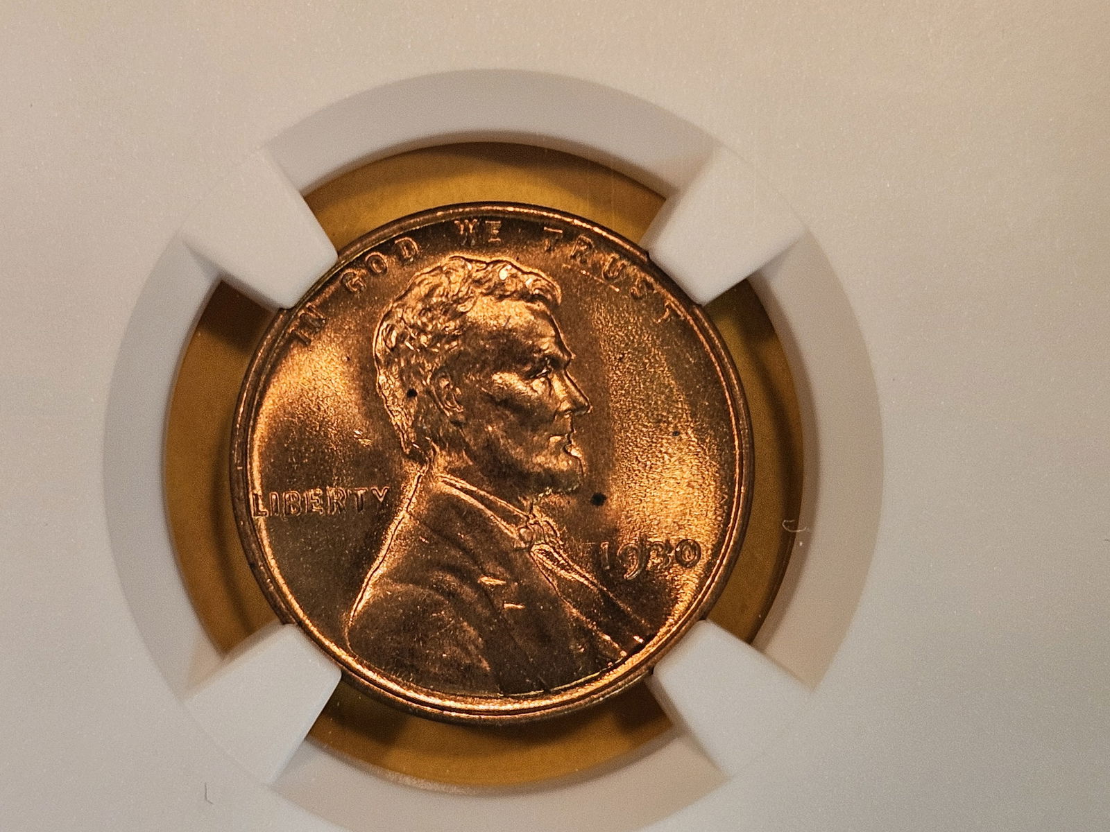 GEM! NGC 1930 Wheat cent in Mint State 65 RED (1 of 3)