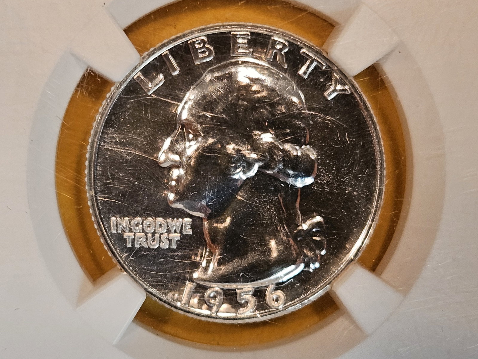 GEM! NGC 1956 Washington Quarter in proof 67 (1 of 3)