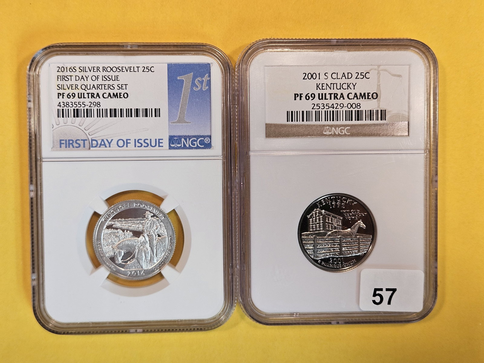 Two Near-Perfect NGC-Graded Washington Quarters (1 of 2)