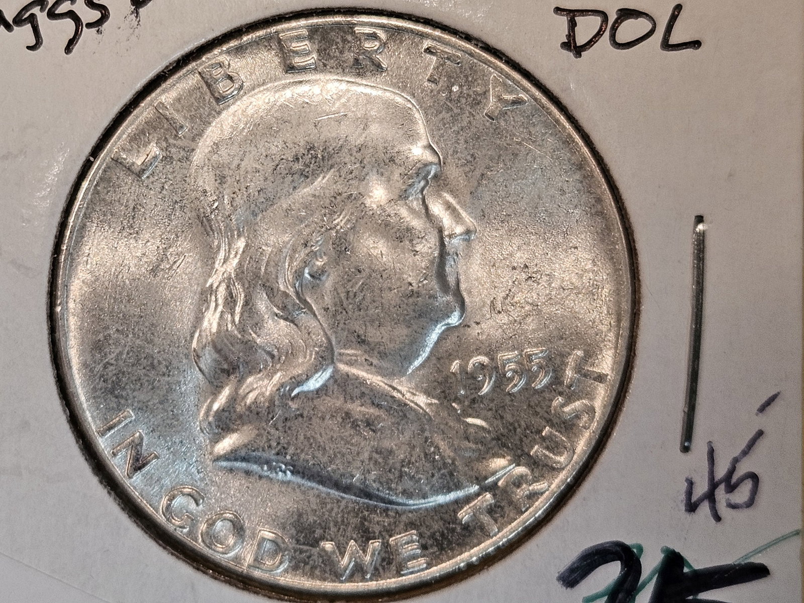 Brilliant Uncirculated plus 1955 Franklin Half Dollar (1 of 4)