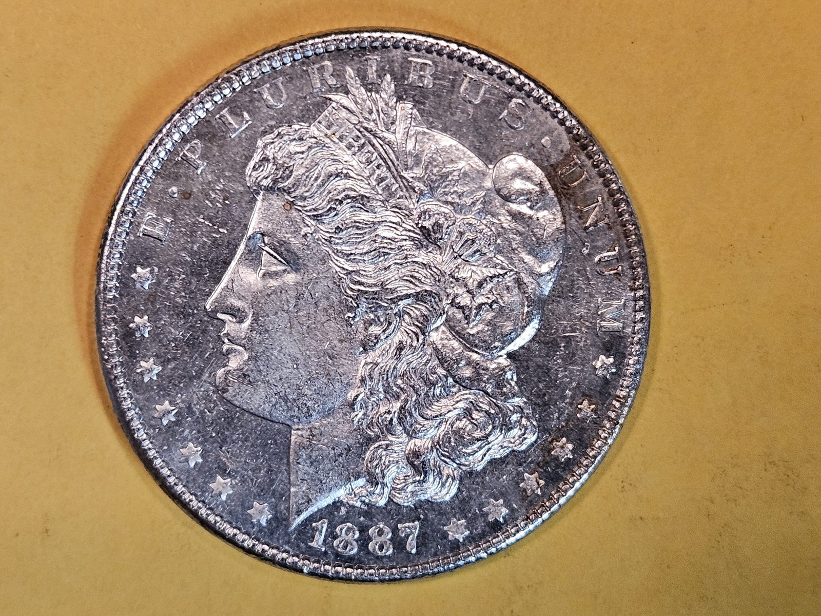 Brilliant Uncirculated Plus Prooflike 1887 Morgan Dollar (1 of 12)