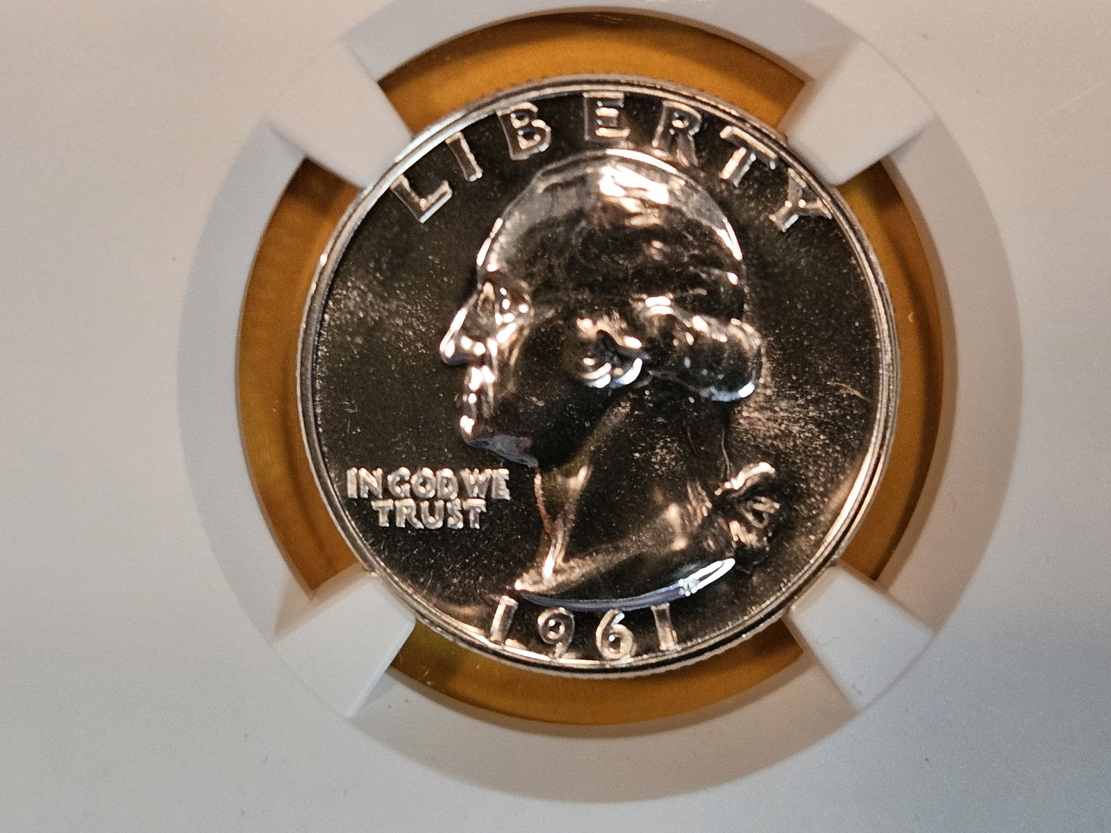 SUPERB GEM! NGC 1961 Washington Quarter in Proof 69 (1 of 3)