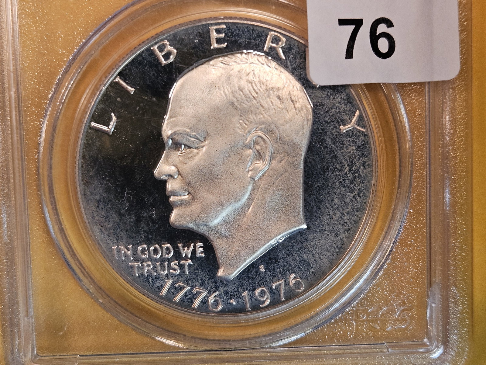 PCGS 1976-S Silver Eisenhower Dollar in Proof 69 Deep Cameo (1 of 3)
