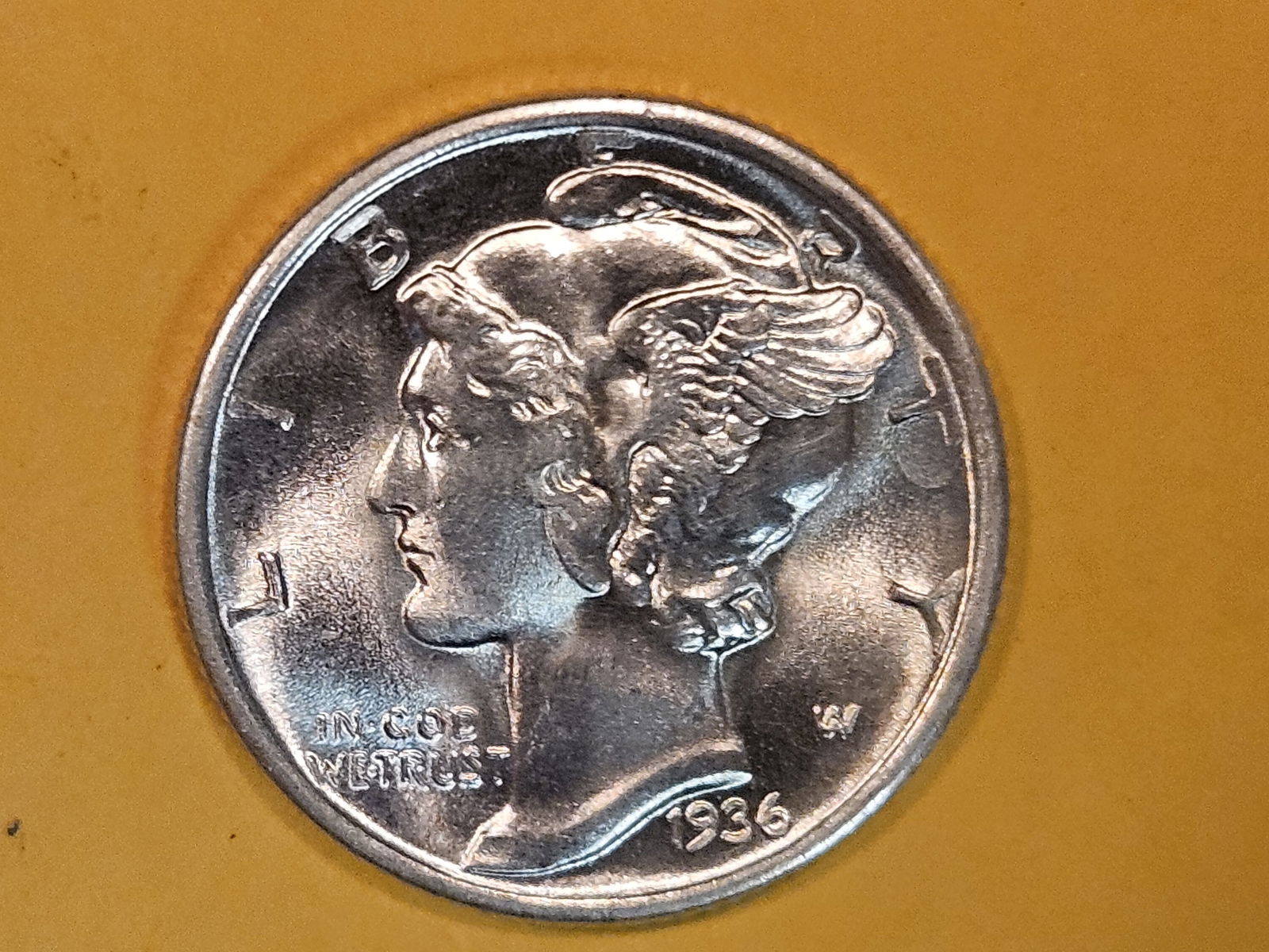 GEM Brilliant Uncirculated 1936 Mercury Dime (1 of 5)