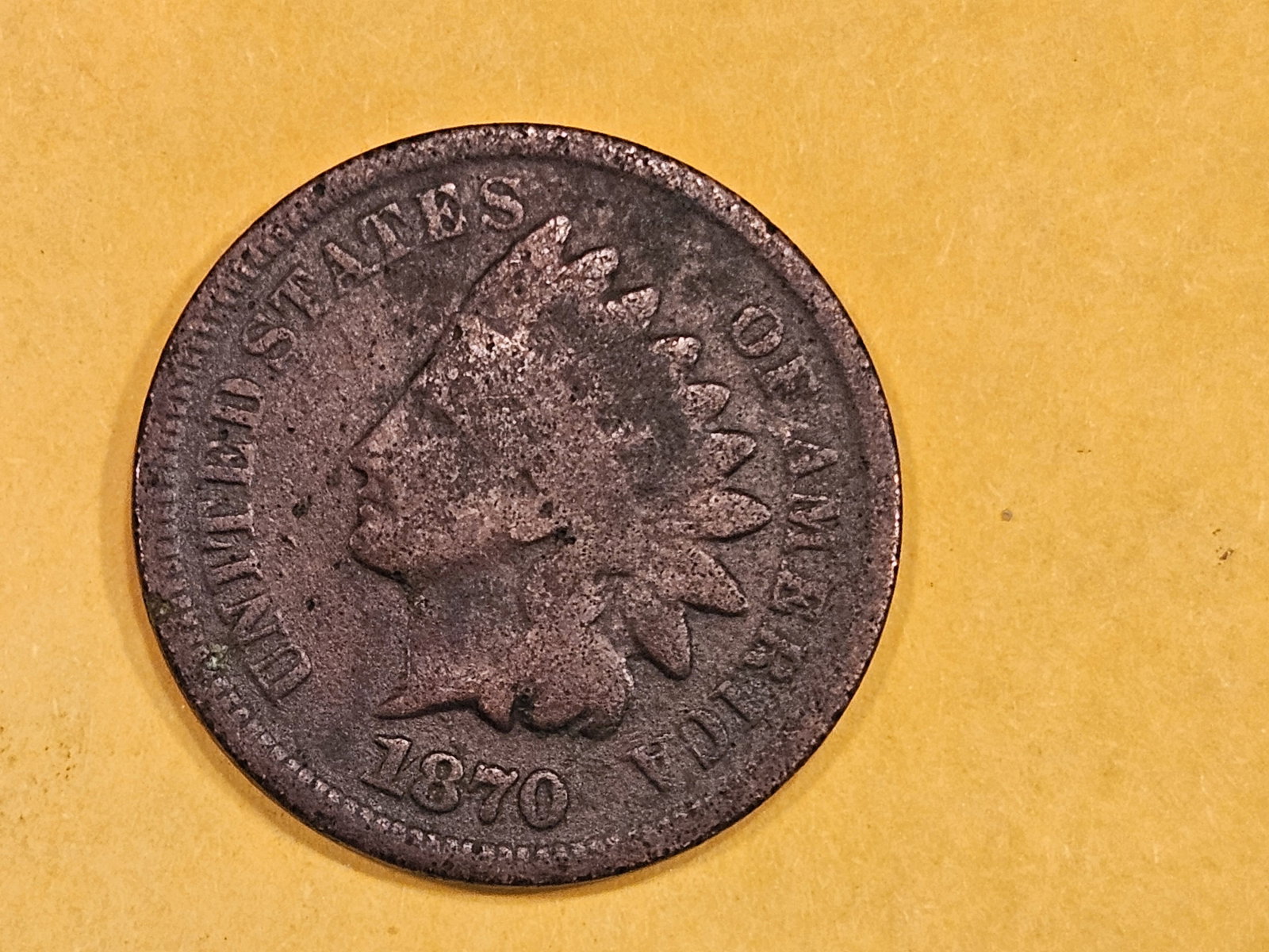 Semi-Key 1870 Indian Cent (1 of 3)