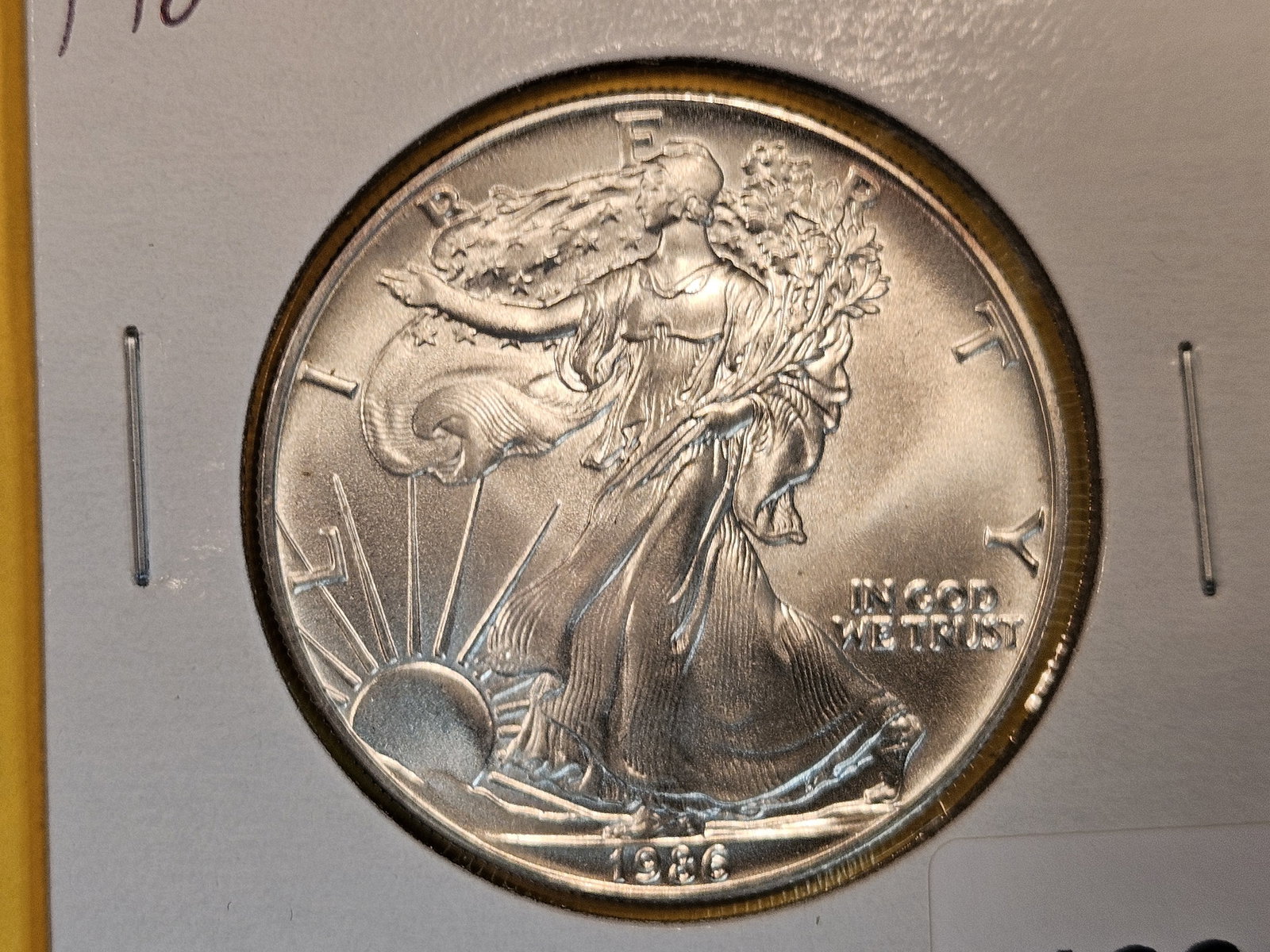 * KEY DATE* 1986 GEM Brilliant Uncirculated American Silver Eagle (1 of 3)