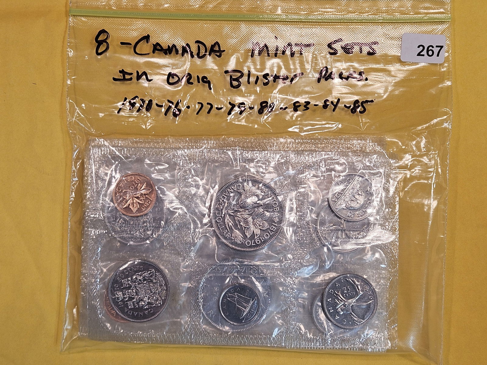 Eight Canadian Mint Sets (1 of 2)