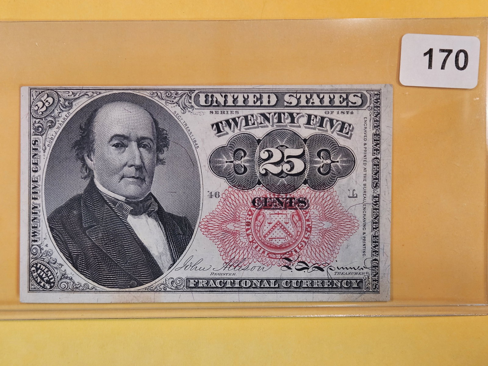 Very nice Twenty-Five cent Fractional Currency (1 of 2)