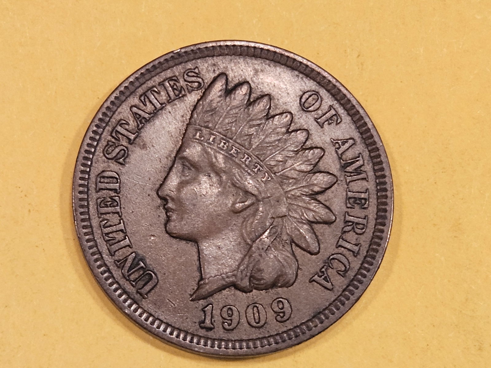 1909 Indian Cent in About Uncirculated (1 of 3)