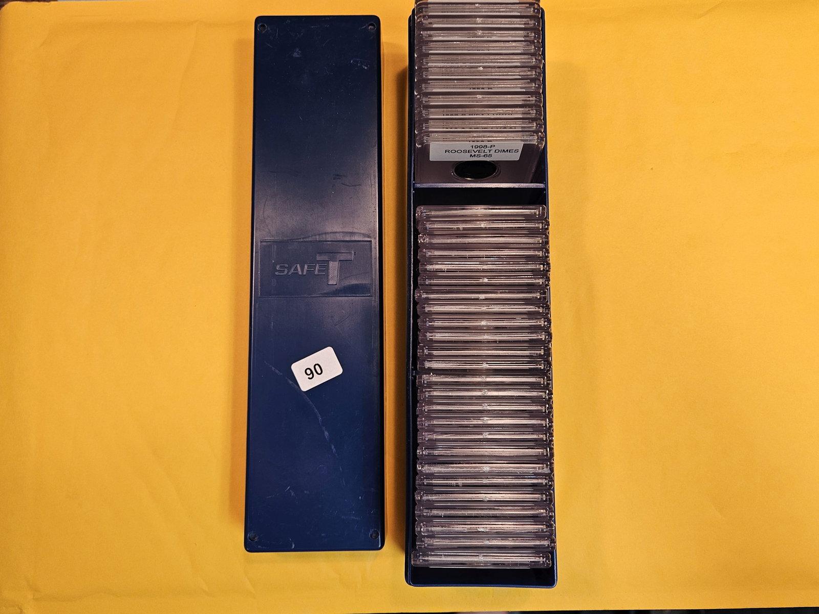 Full, single-row Stock box of Roosevelt Dimes (1 of 4)