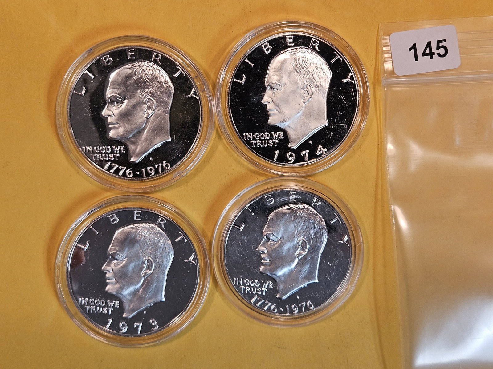 Four Proof Deep Cameo SILVER Eisenhower Dollars (1 of 3)