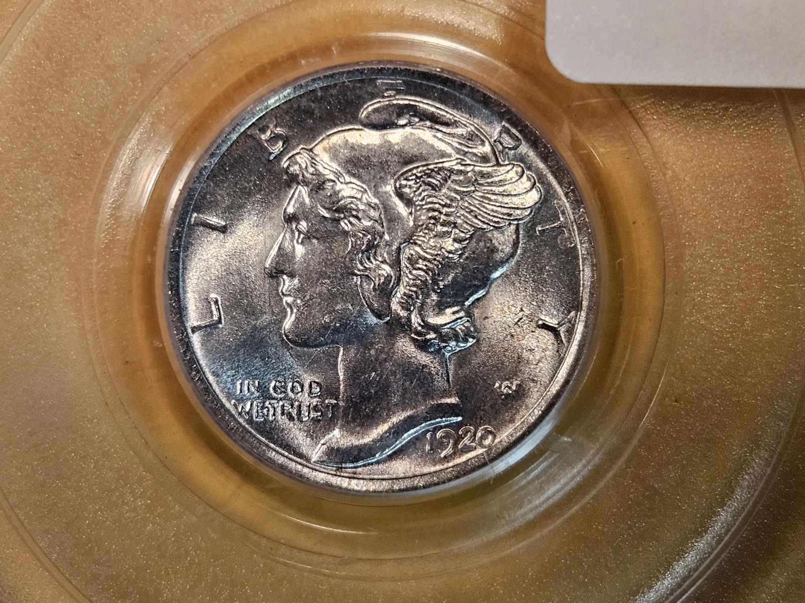 PCGS 1920 Mercury Dime in Mint State 62 (1 of 6)