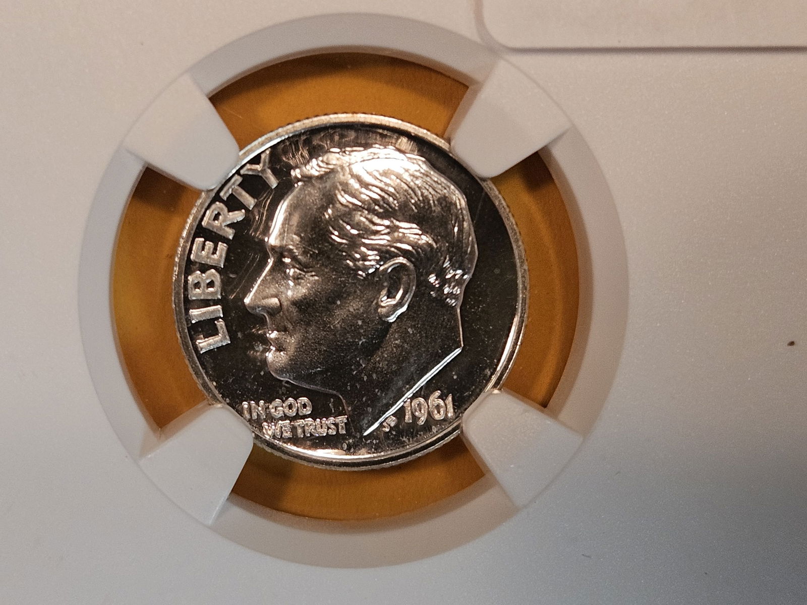 Superb GEM! NGC 1961 Roosevelt Dime (1 of 3)