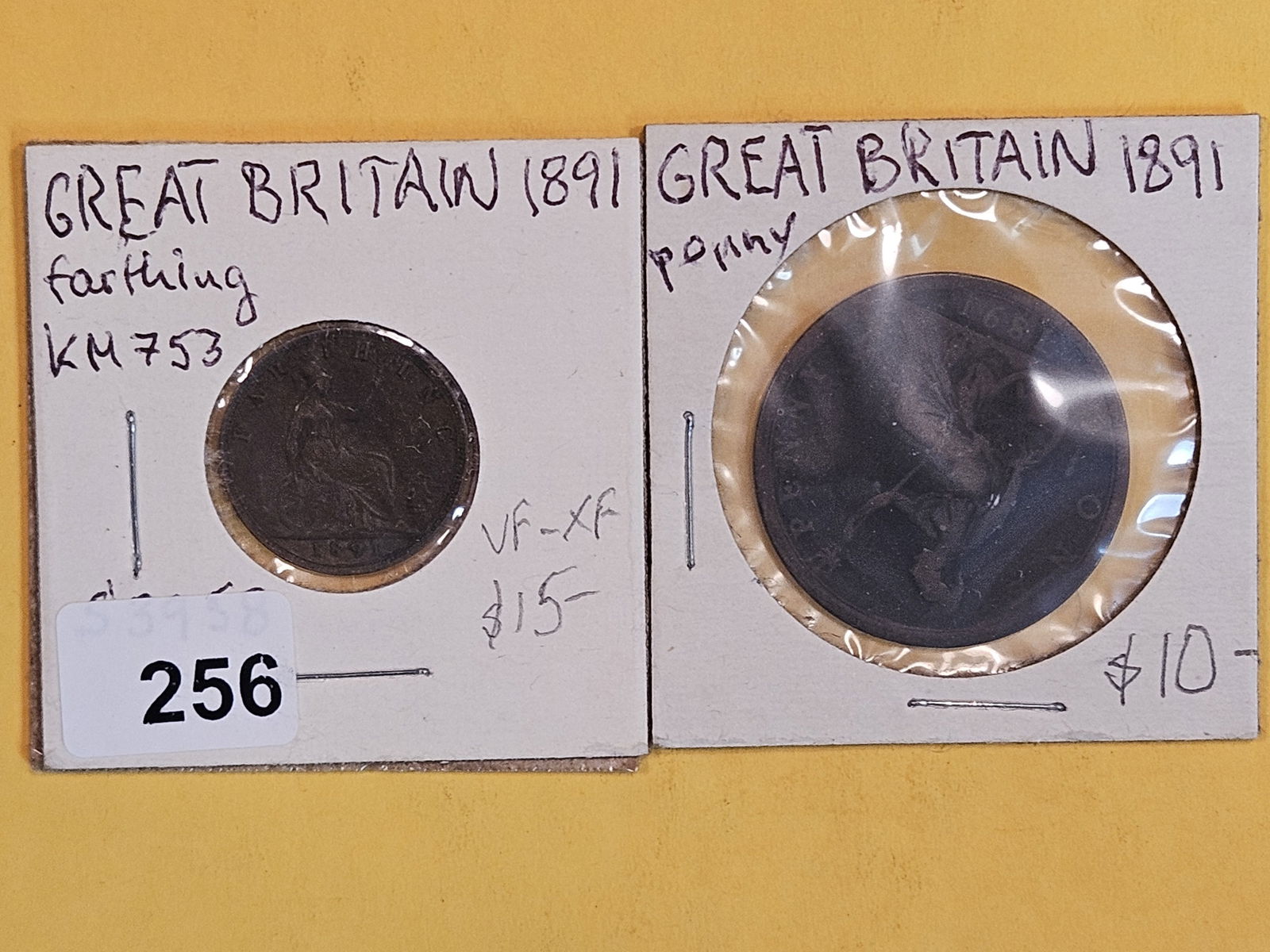 Two more Great Britain coins from 1891 (1 of 5)