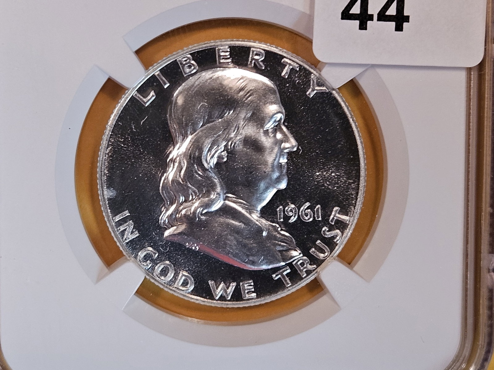 Superb GEM! NGC 1961 Franklin Half Dollar (1 of 4)