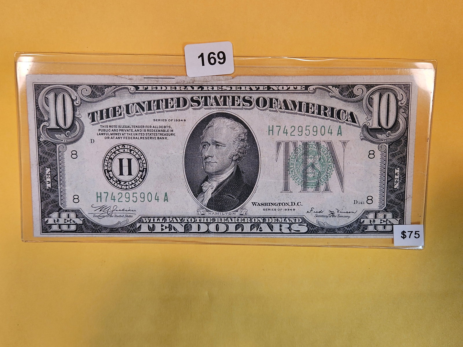1934-B Ten Dollar FRN (1 of 2)