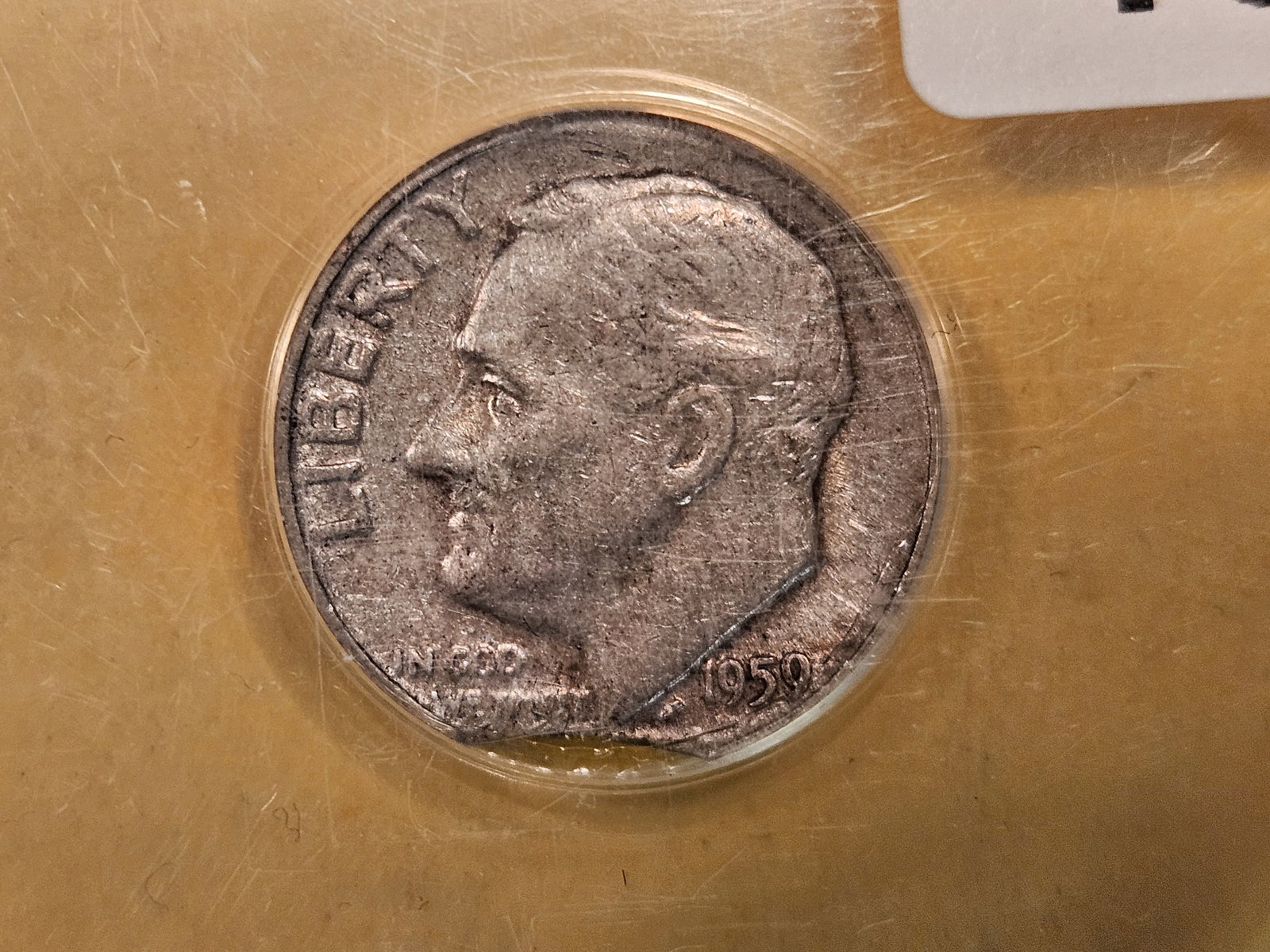 ERROR! ANACS 1959 Roosevelt Dime in Extra Fine - 45 (1 of 4)