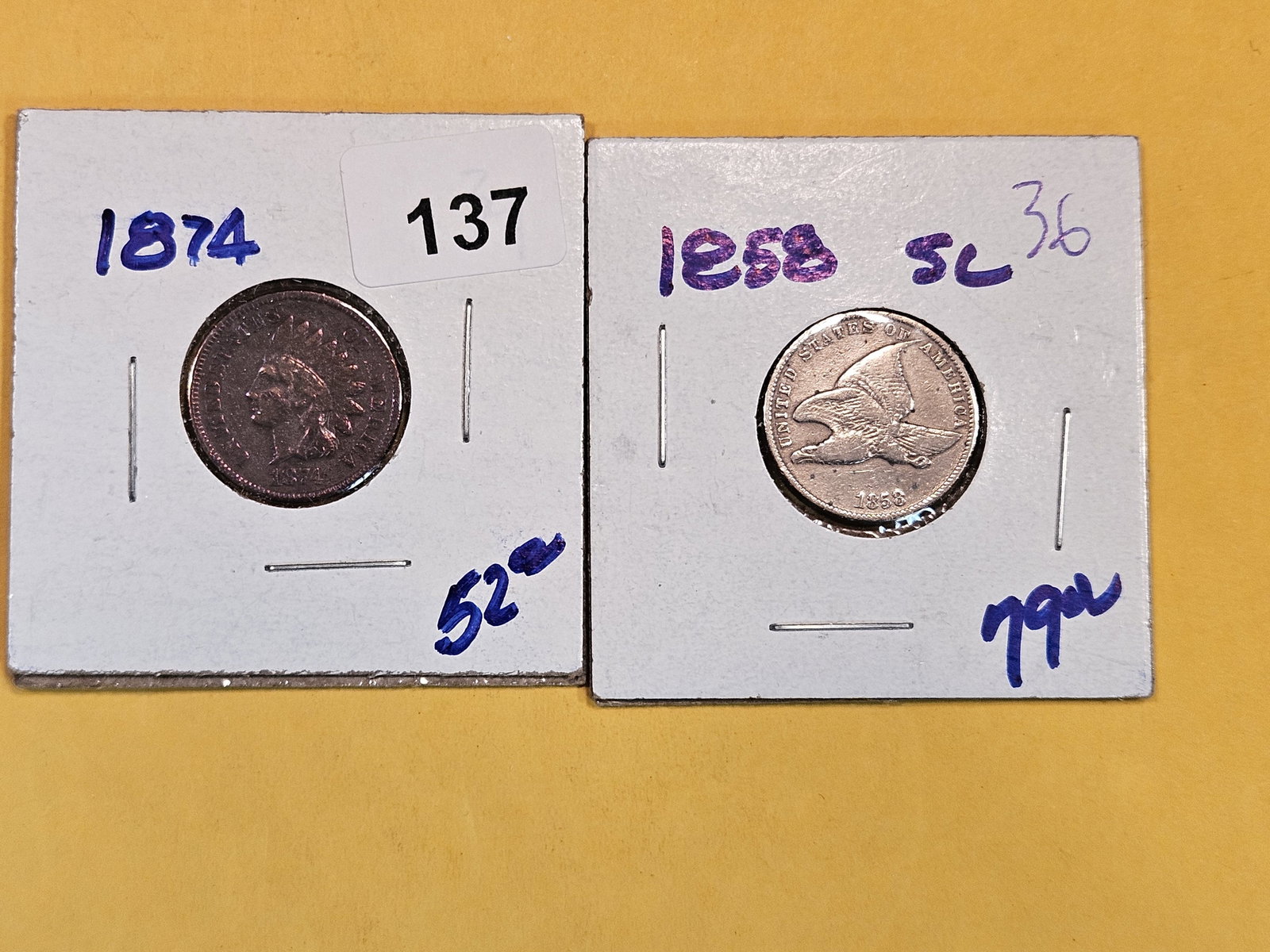Two better small Copper cents (1 of 5)