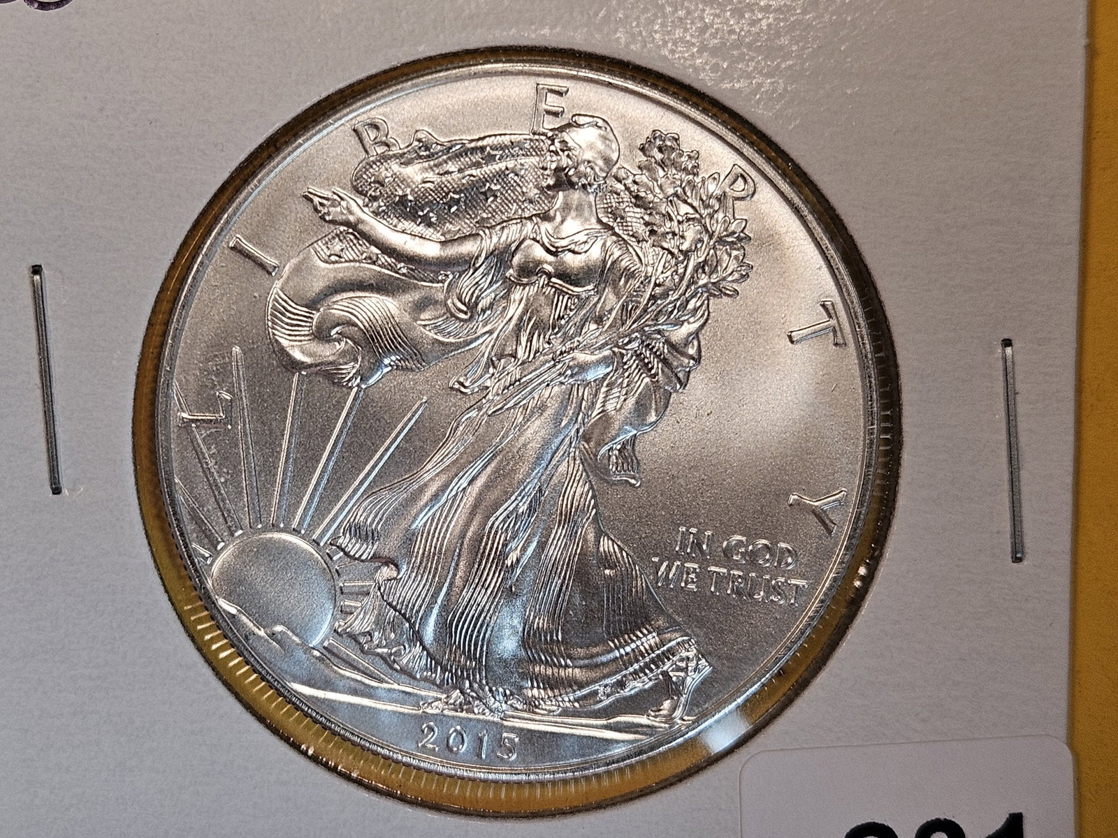 GEM Brilliant Uncirculated 2015 American Silver Eagle (1 of 3)