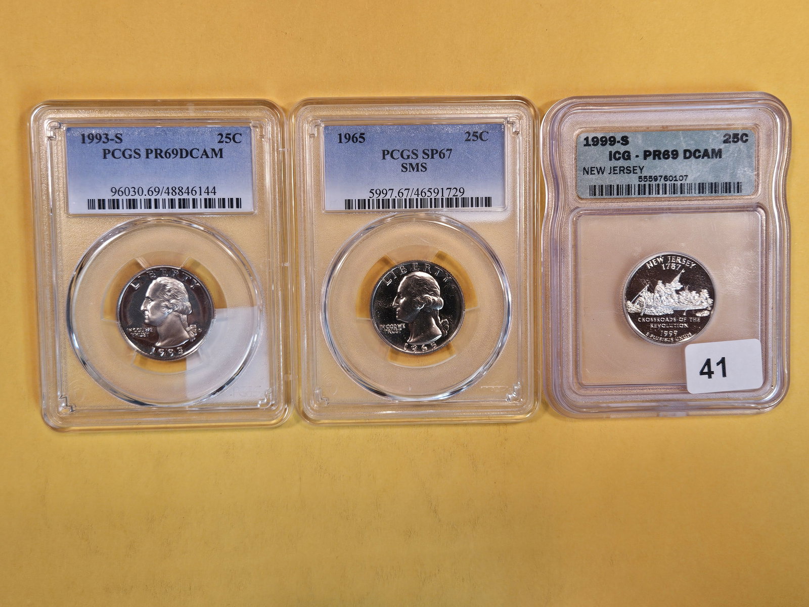 Three Superb GEM, graded, Washington Quarters (1 of 2)