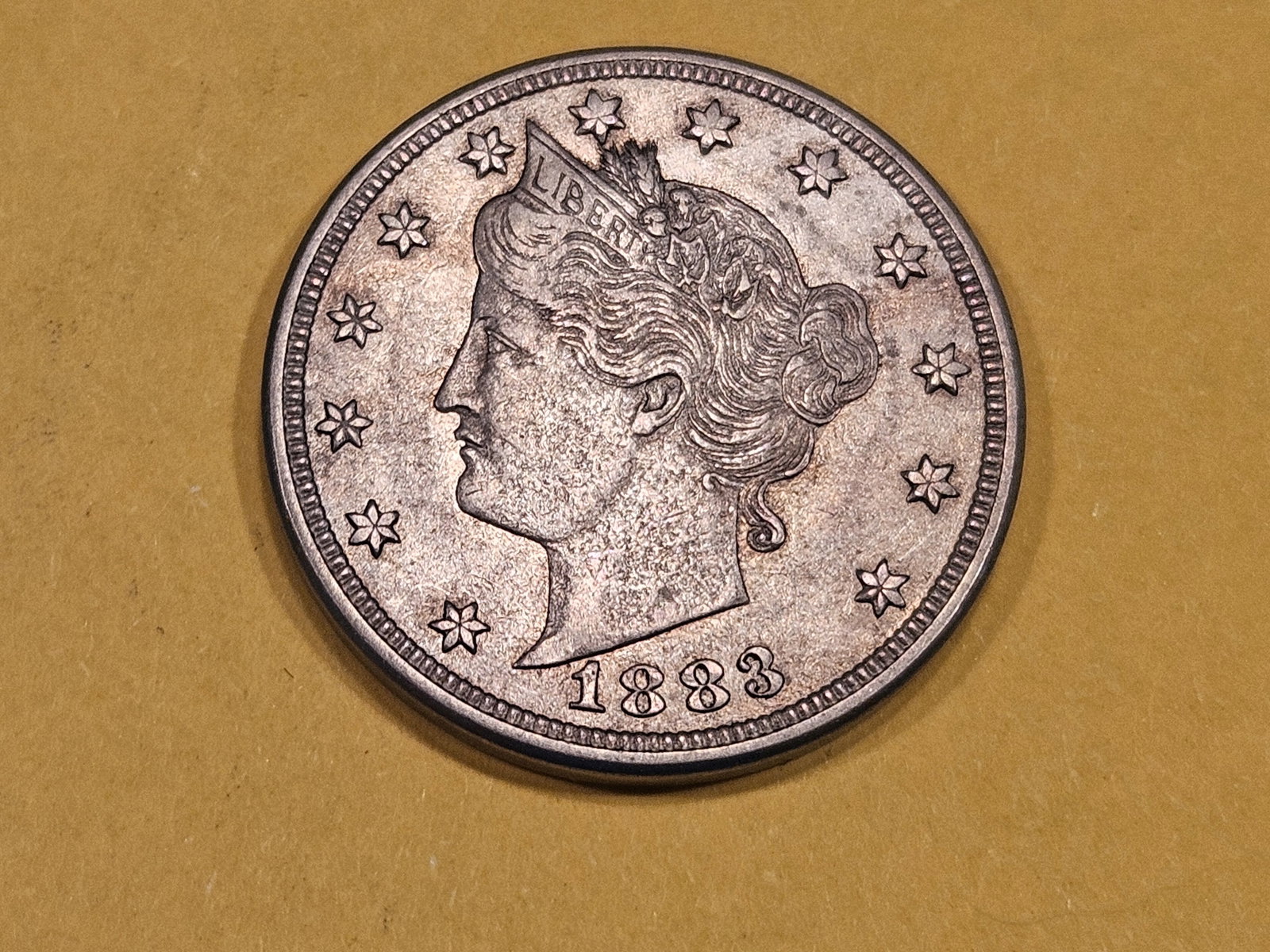 * Semi-key 1883 With Cents Liberty "V" Nickel (1 of 6)