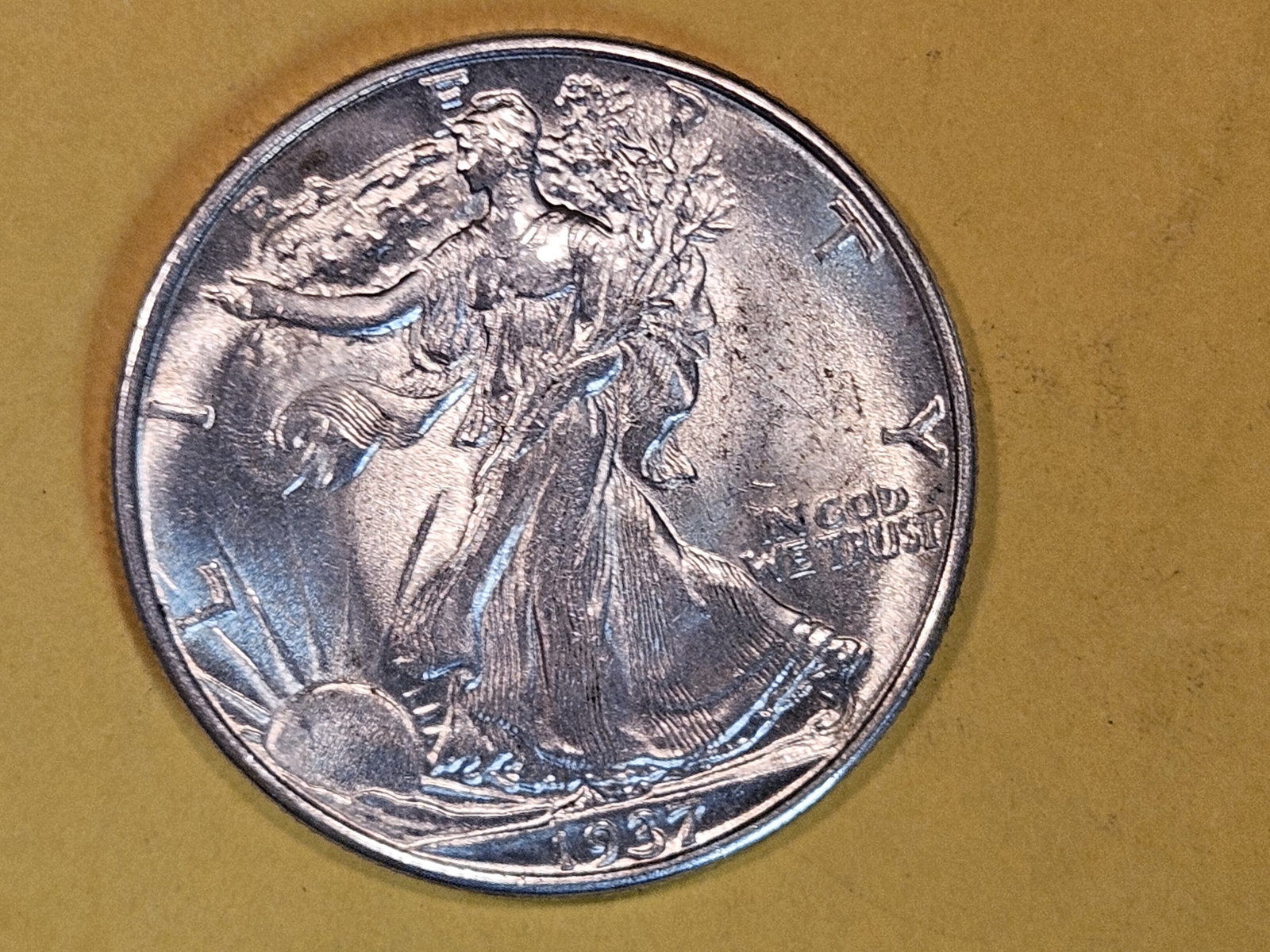 Brilliant Uncirculated plus 1937 Walking Liberty Half Dollar (1 of 5)