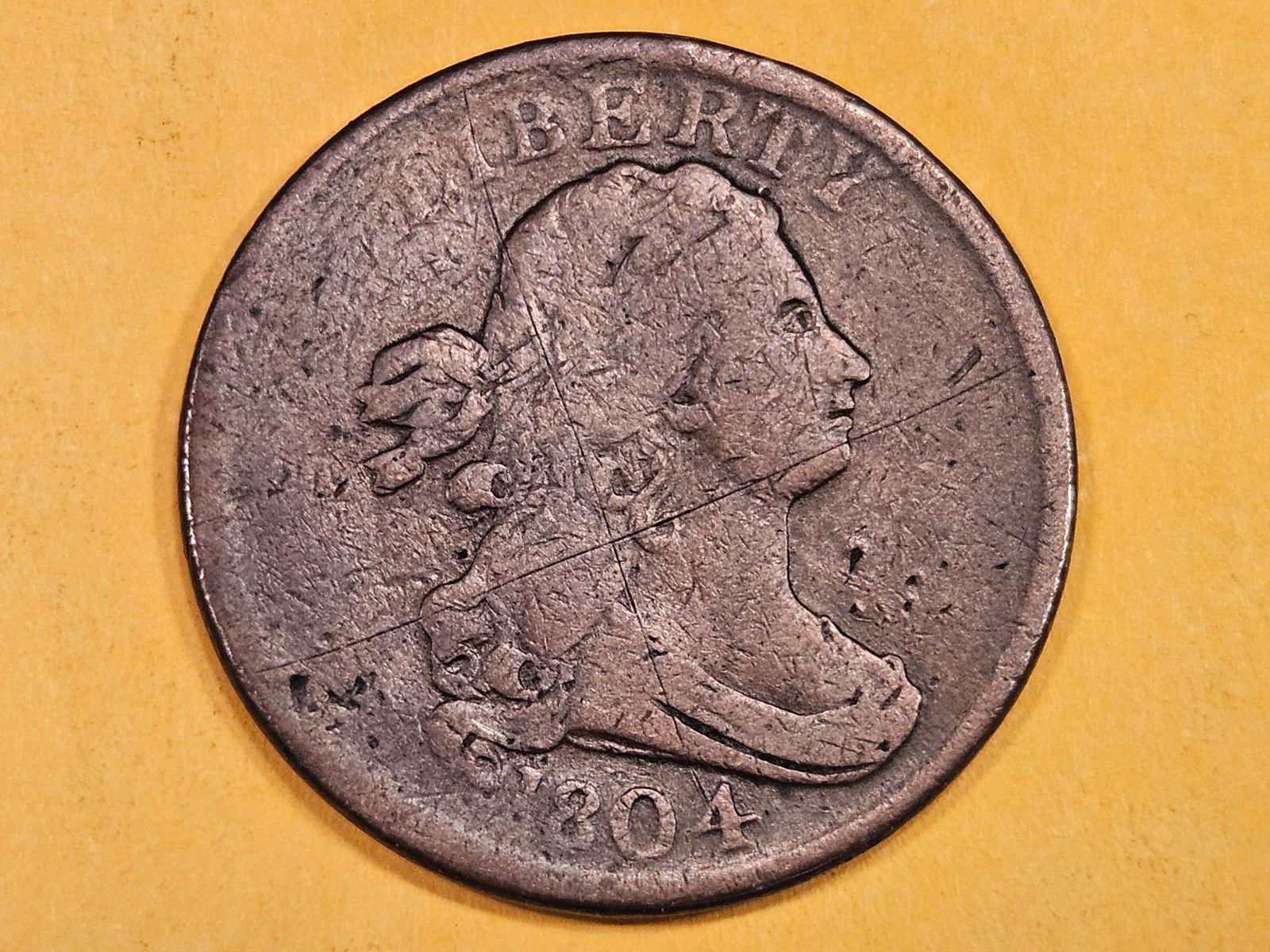 1804 Draped Bust Half-cent in Fine (1 of 5)