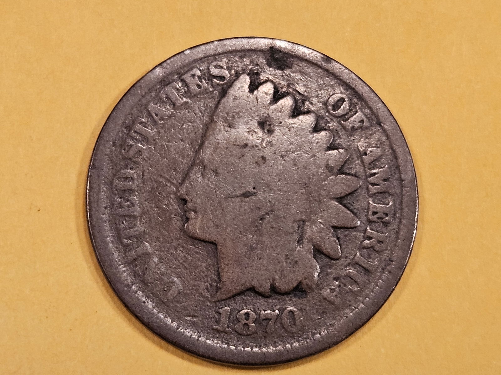 * Semi-key 1870 Indian cent (1 of 3)
