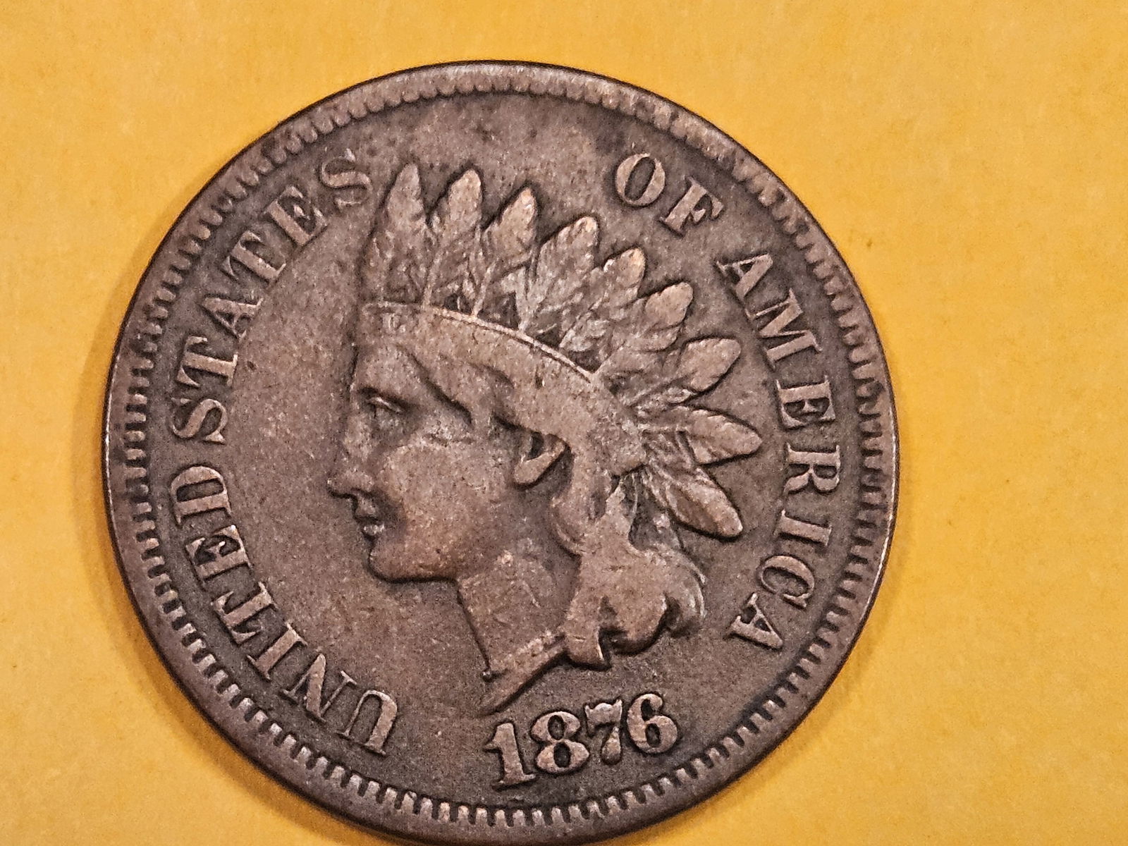 Better Date 1876 Indian Cent (1 of 3)