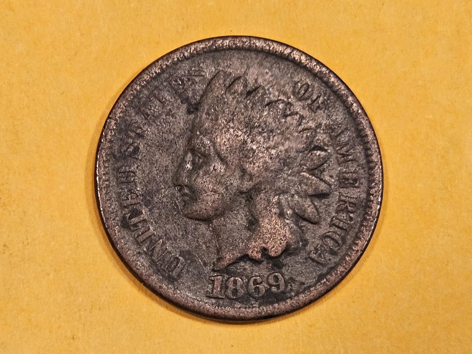 Semi-key 1869 Indian Cent (1 of 3)