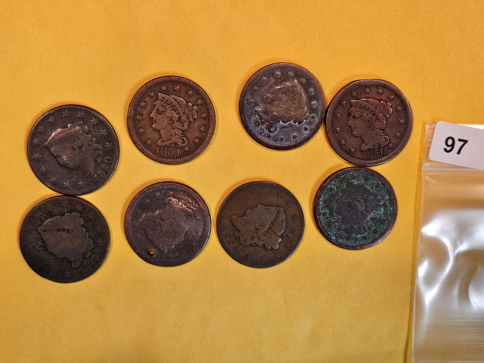 Eight mixed Large Cents (1 of 2)