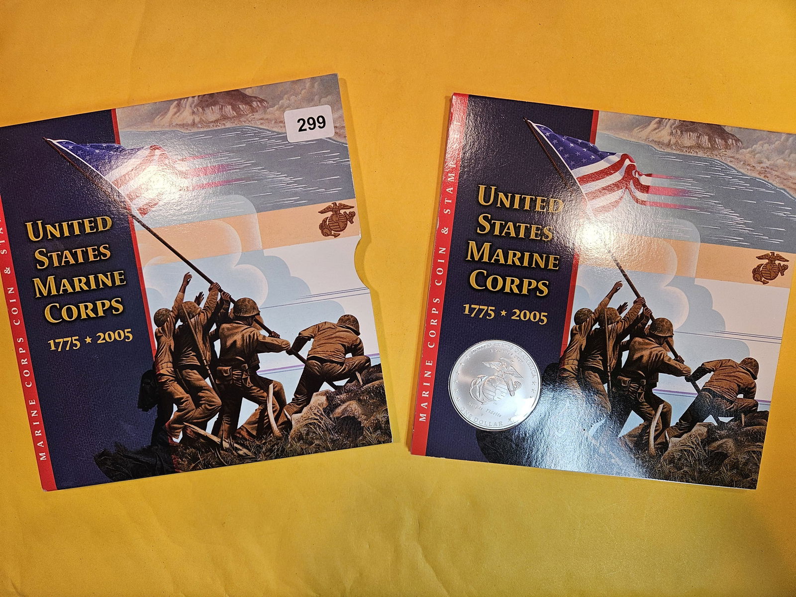 2005 GEM Brilliant Uncirculated US Marine Corps Commemorative Silver Dollar (1 of 2)