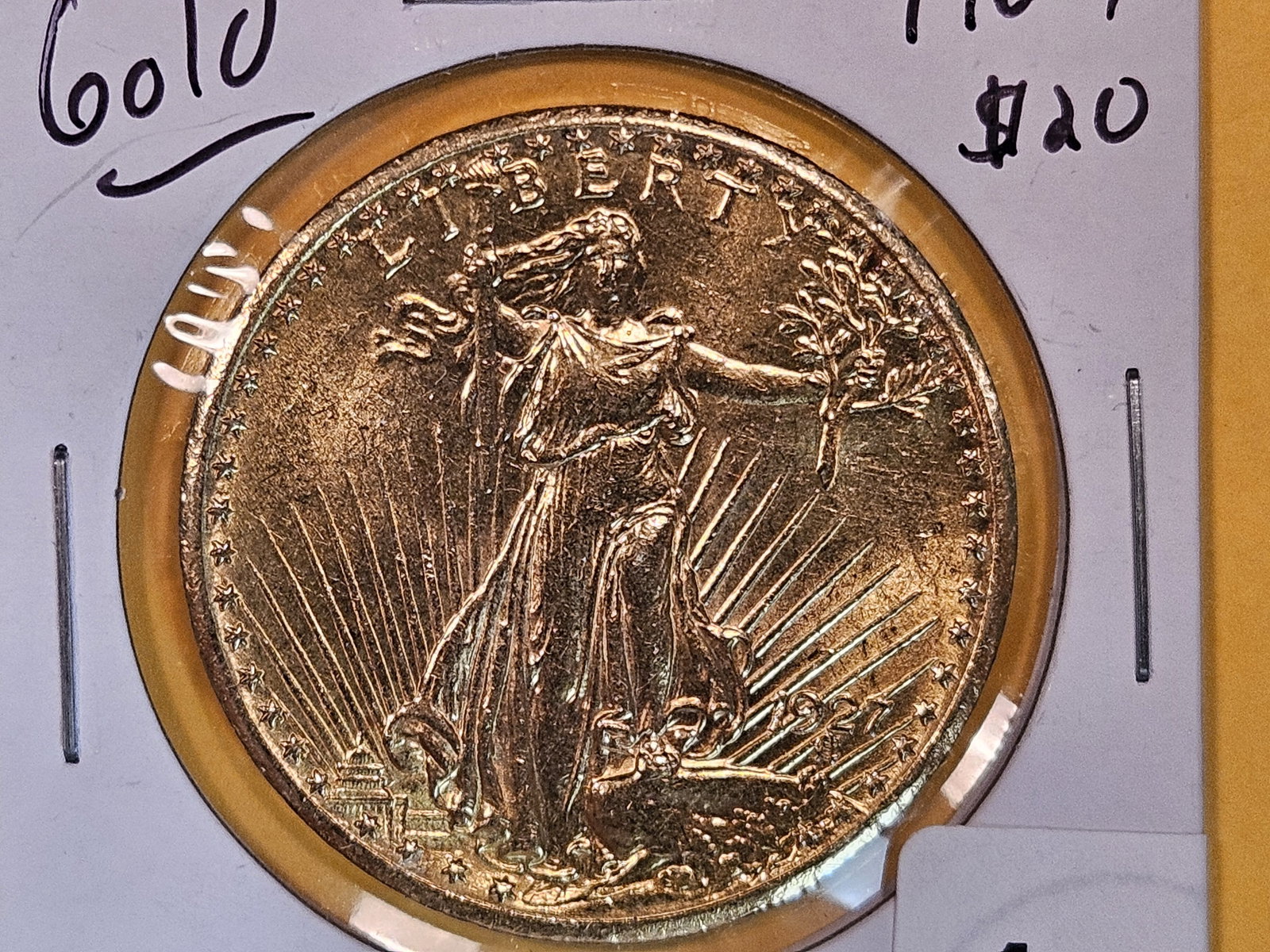 GOLD! Brilliant Uncirculated 1927 Gold Saint Gaudens Twenty Dollars (1 of 4)