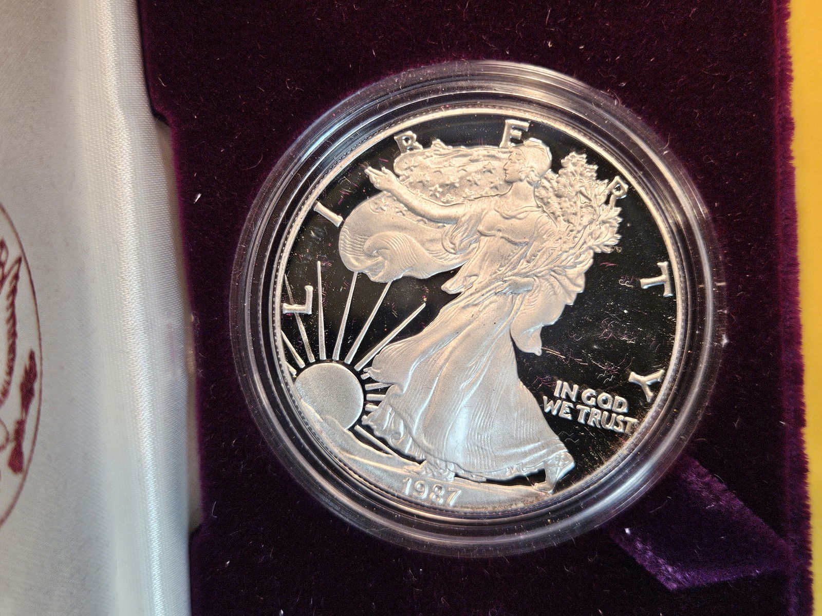 Gem Proof Deep Cameo 1987 American Silver eagle (1 of 3)