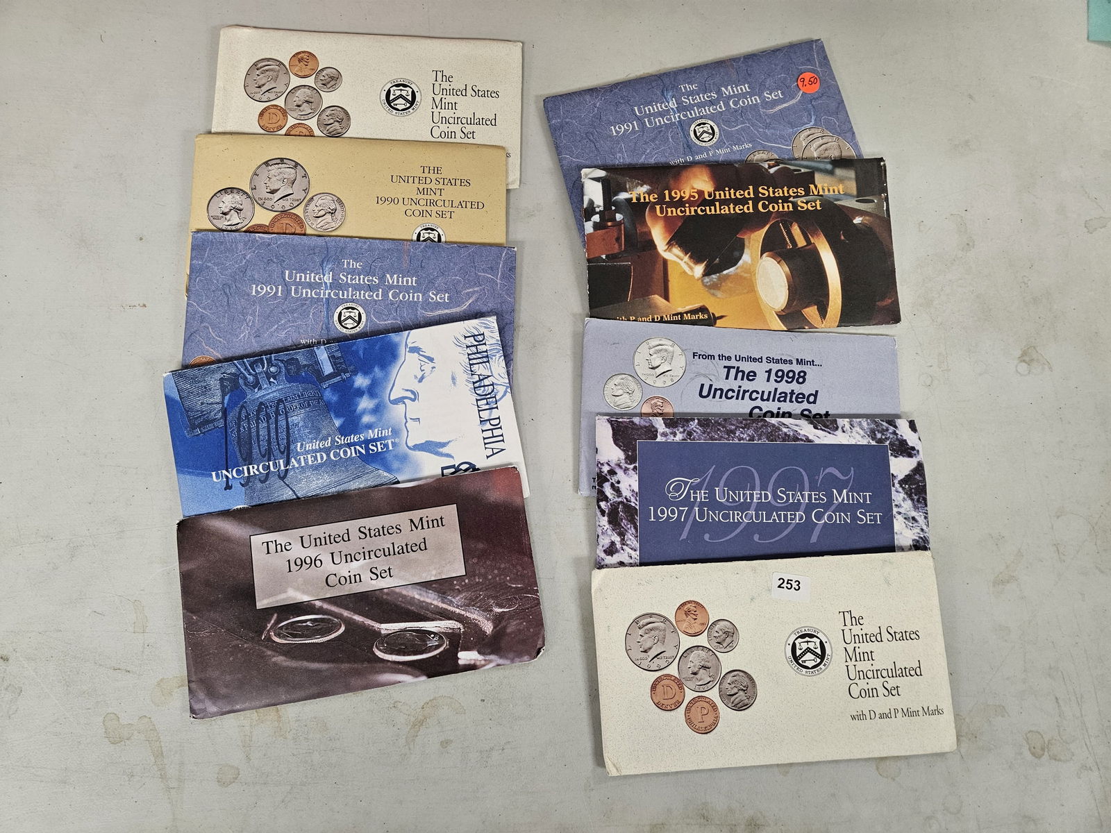 Ten US Mint Sets (1 of 1)