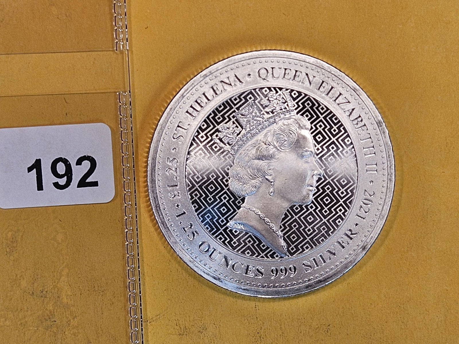 GEM 2021 St Helena silver 1.25 pound coin (1 of 2)