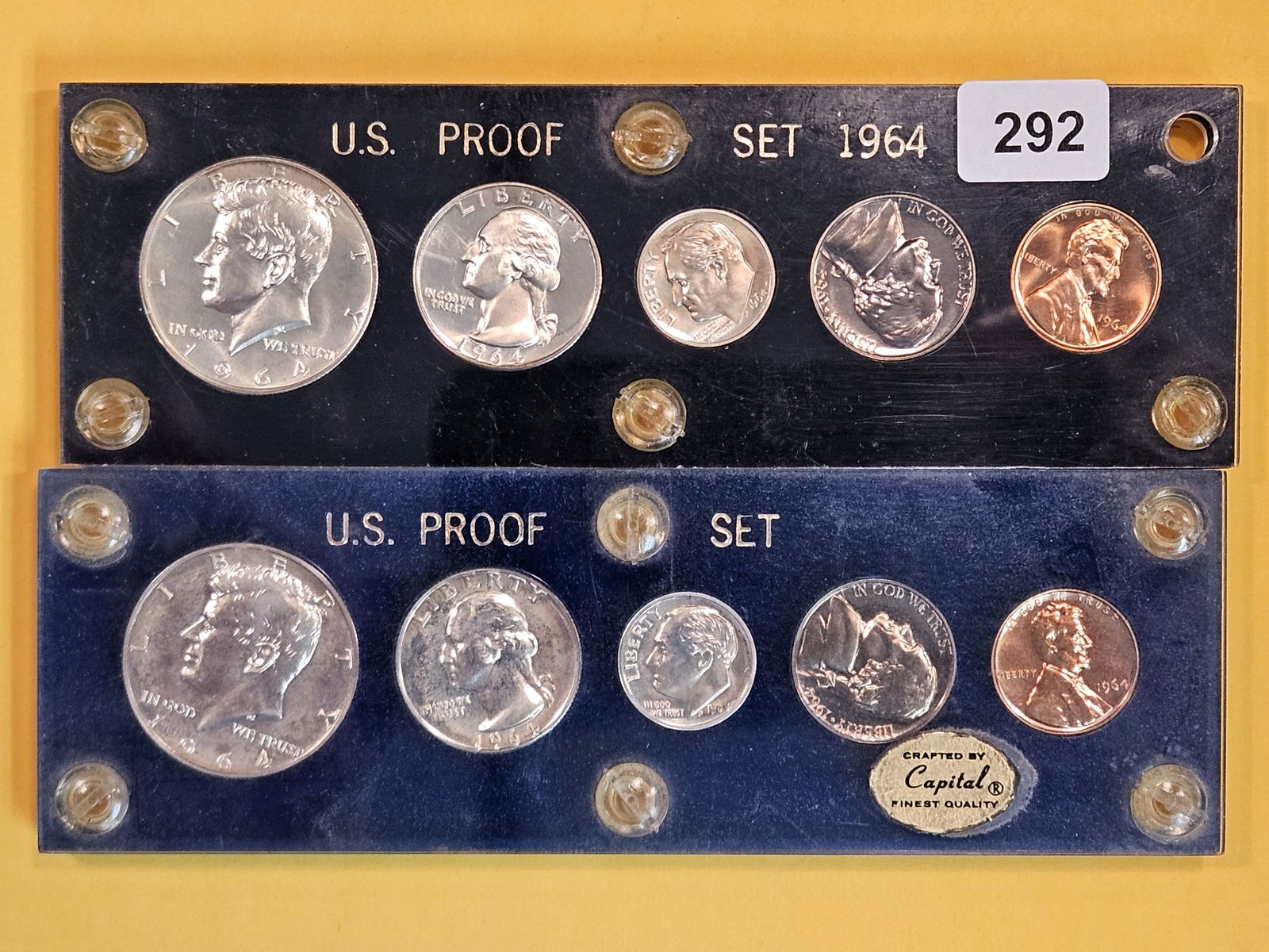 Two Proof 1964 Silver US Coin Sets (1 of 2)