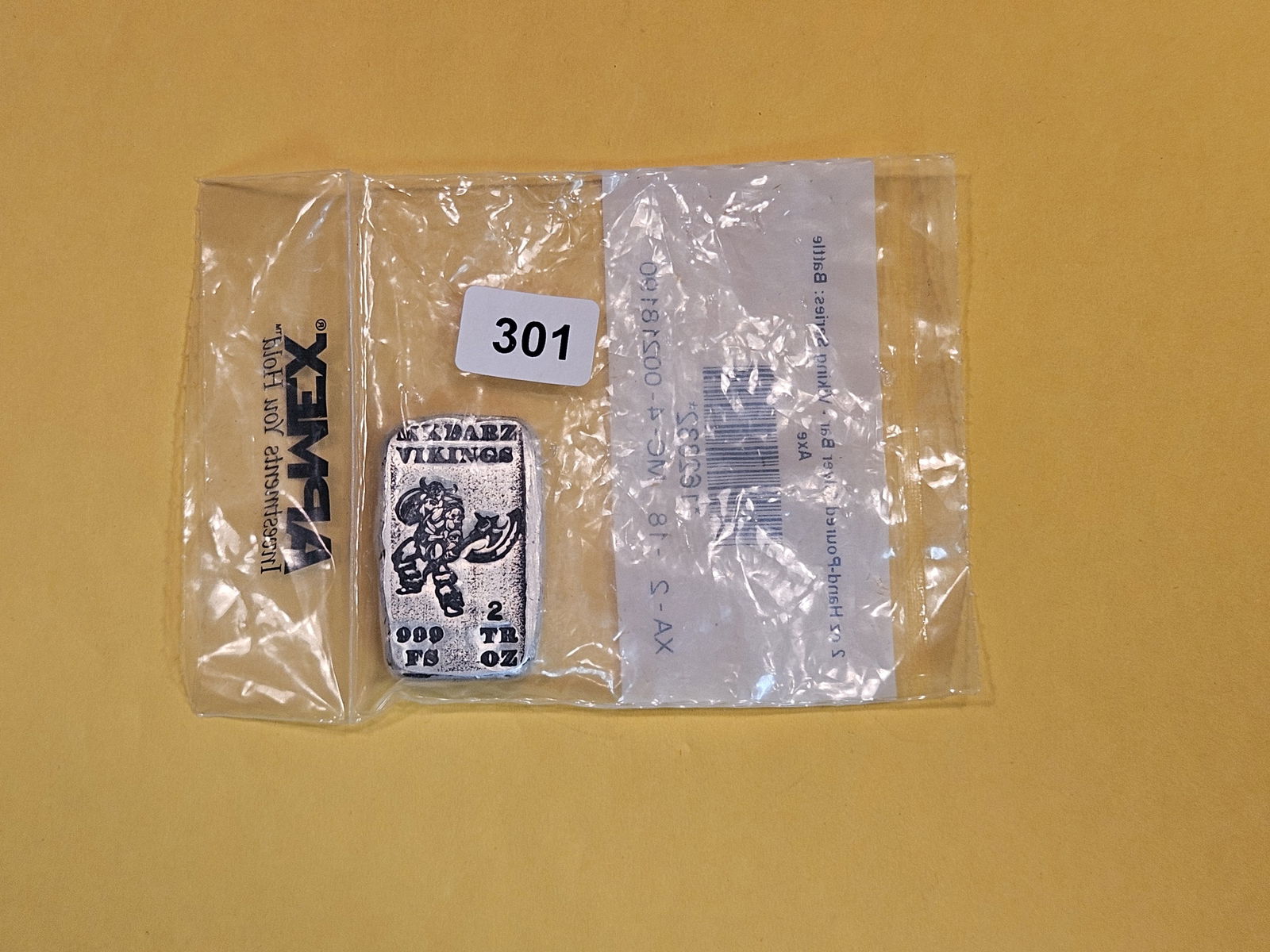 Two Troy ounce .999 fine silver poured bar (1 of 3)