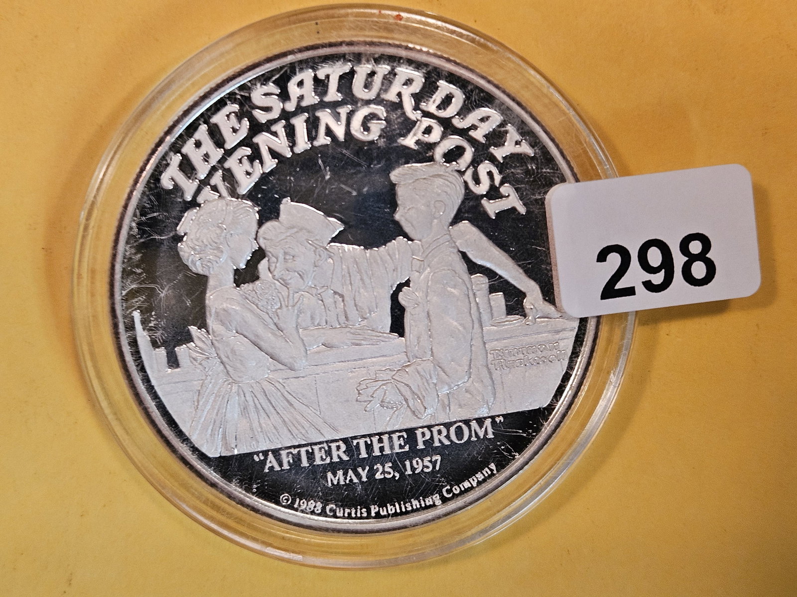 Two Troy ounce .999 fine silver Proof Deep Cameo Art Round (1 of 2)