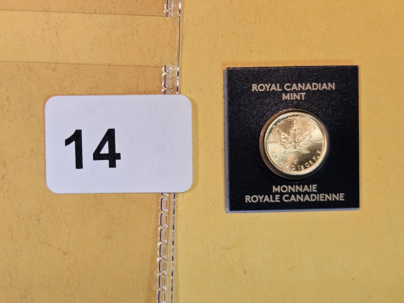 GOLD! GEM Brilliant Uncirculated 2023 Canada GOLD 50 cents (1 of 2)