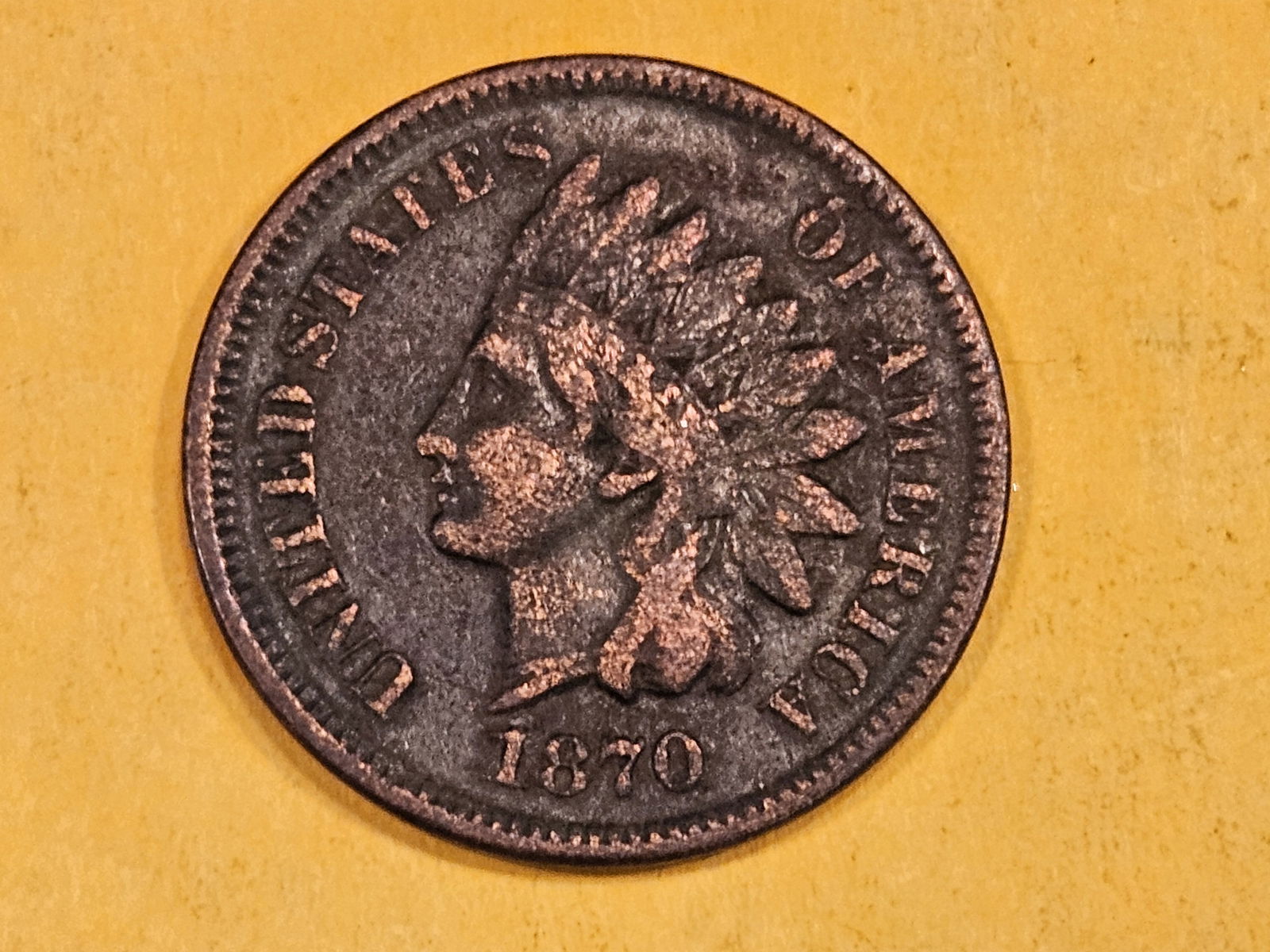 Semi-Key 1870 Indian Cent (1 of 3)