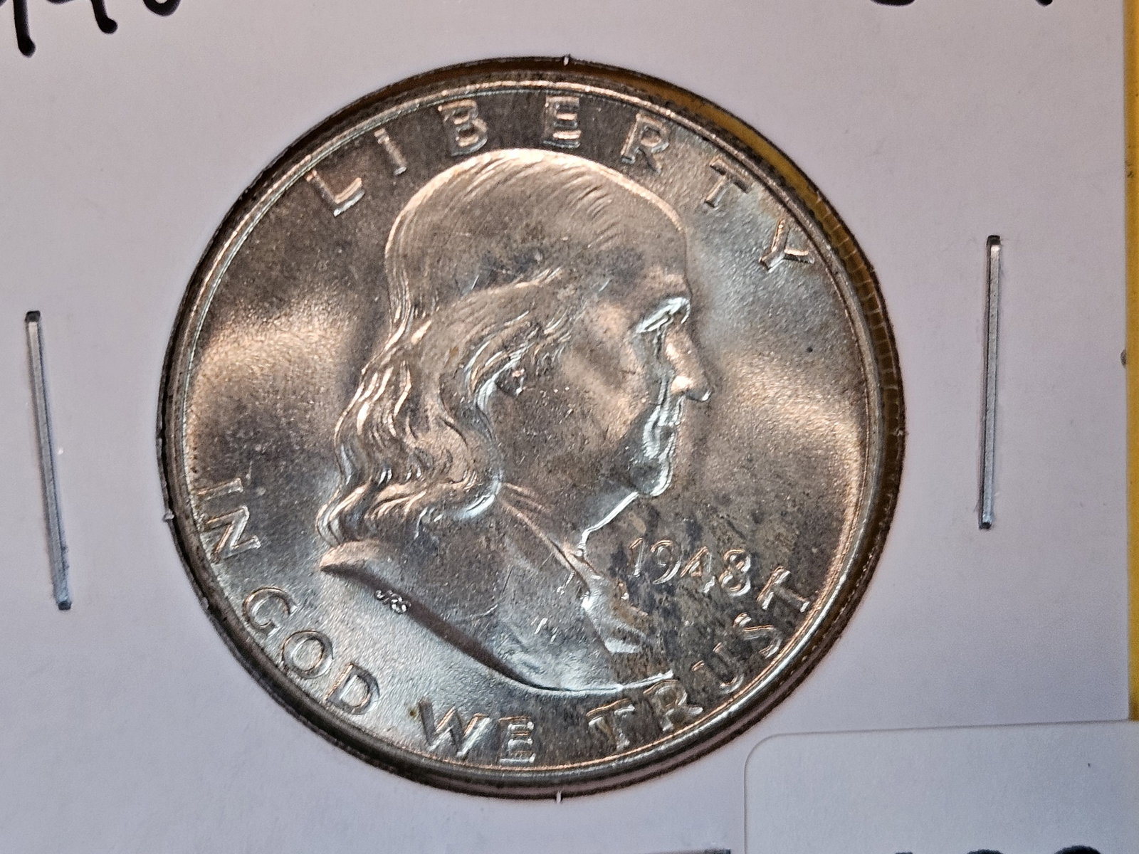 Very Choice Brilliant Uncirculated 1948 Franklin Half Dollar FBL (1 of 4)