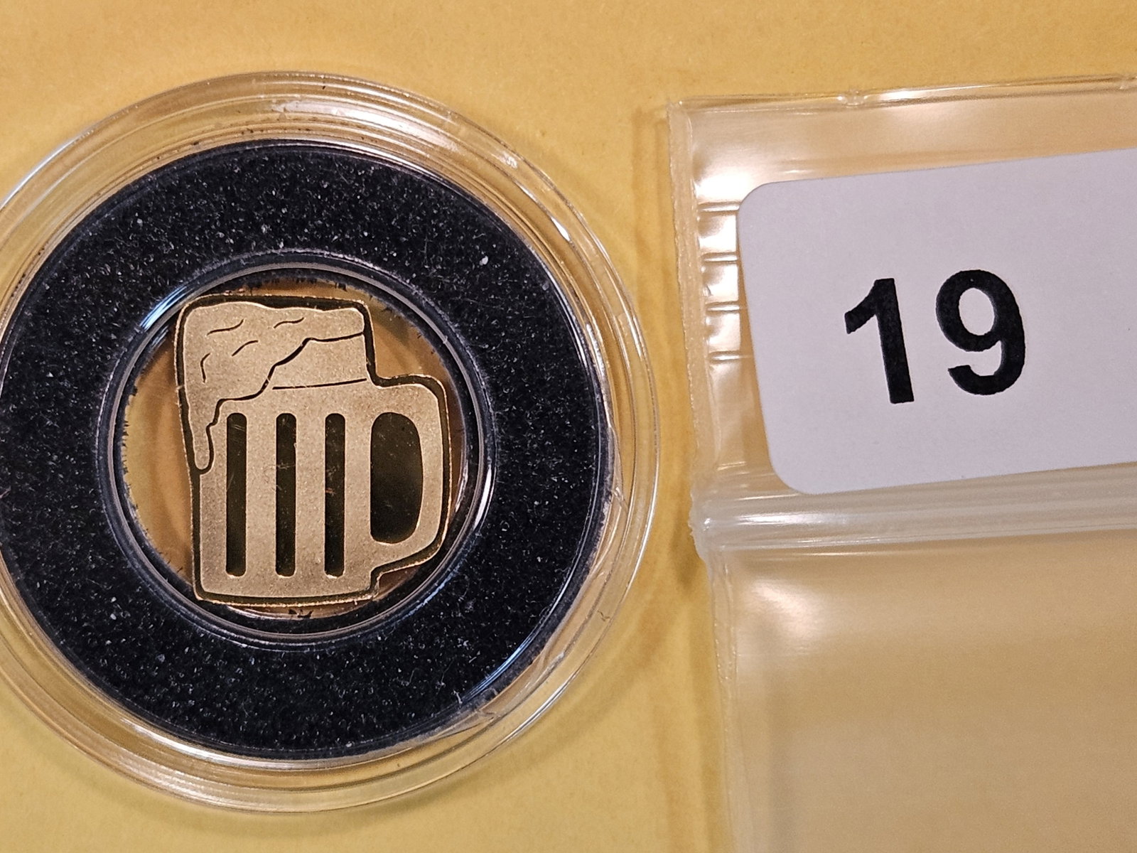 GOLD! GEM Uncirculated Republic of Palau Gold Dollar: Beer Mug