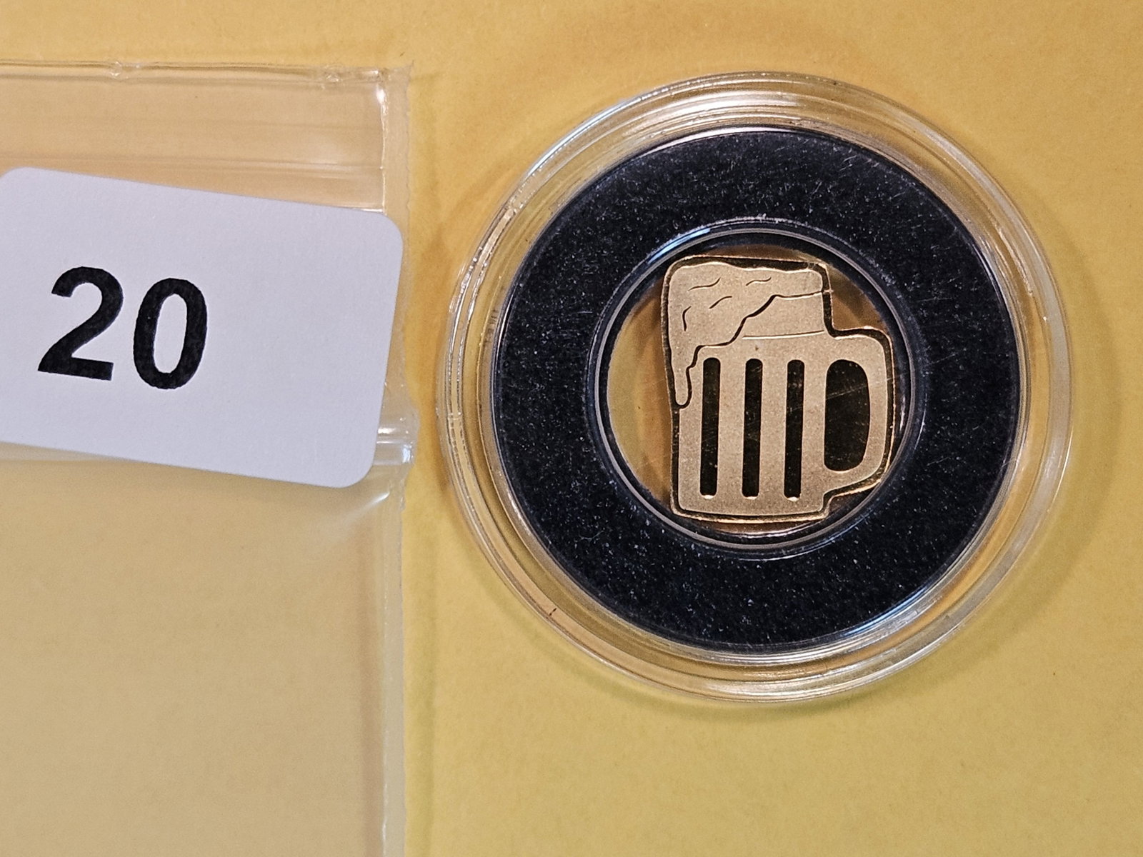 GOLD! GEM Uncirculated Republic of Palau Gold Dollar: Beer Mug