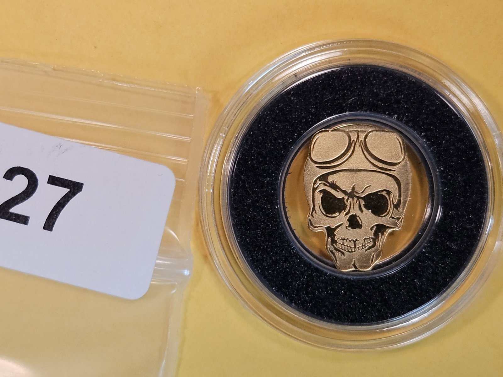 GOLD! GEM Uncirculated Republic of Palau Gold Dollar: Skull